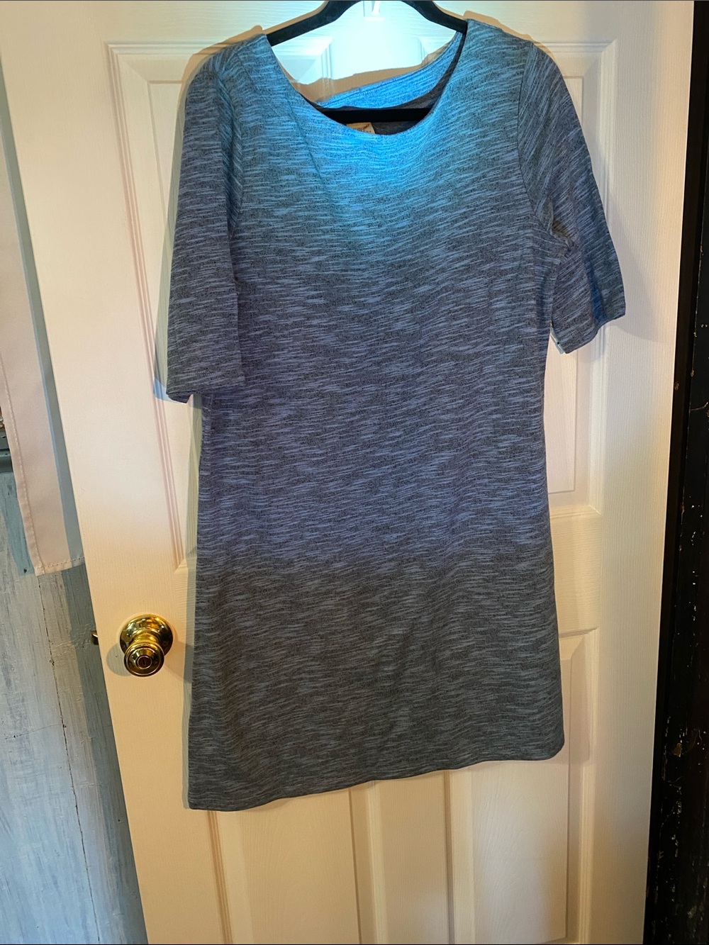 Faded Glory Heathered Blue Short-Sleeve Tunic